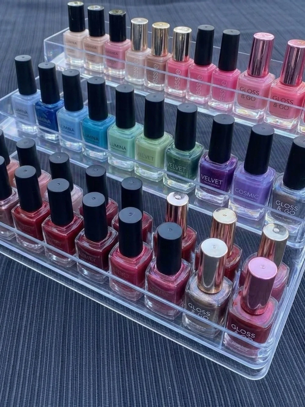 Unbranded transparent acrylic